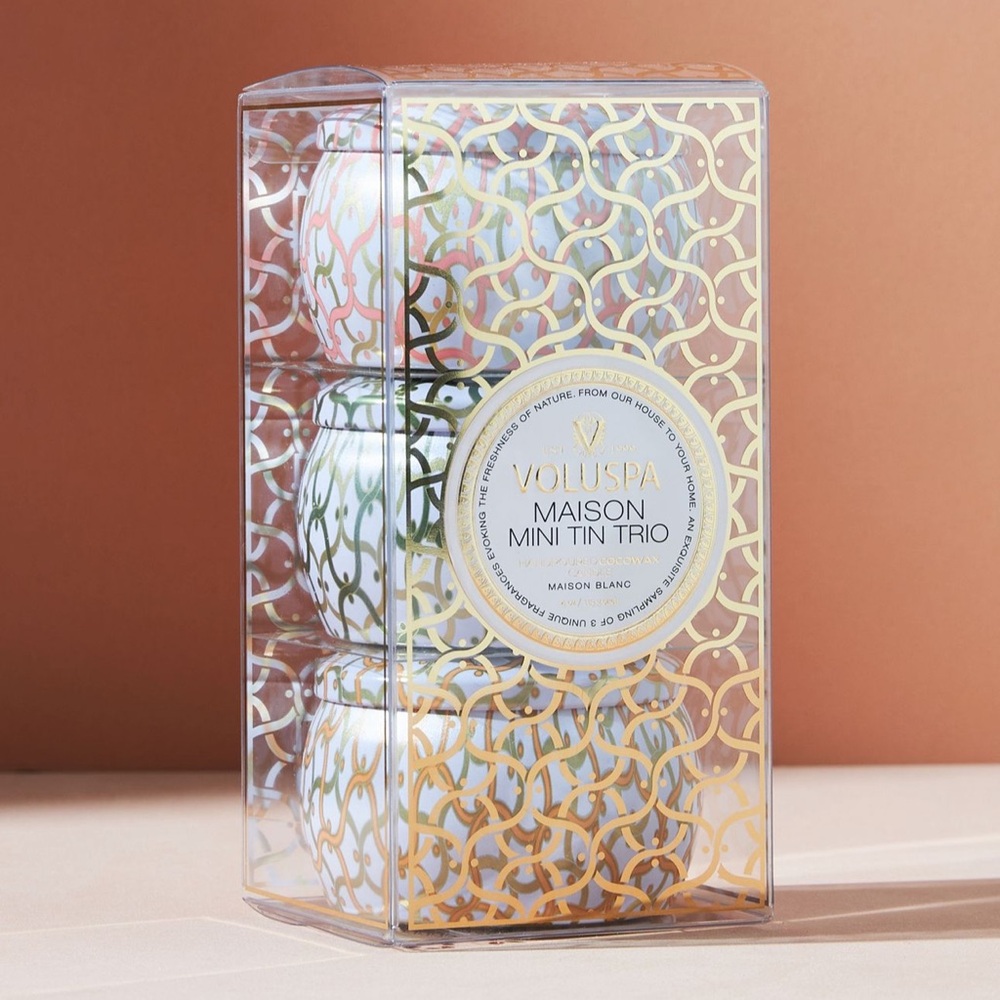 Voluspa Maison Mini Tin Trio- NWT